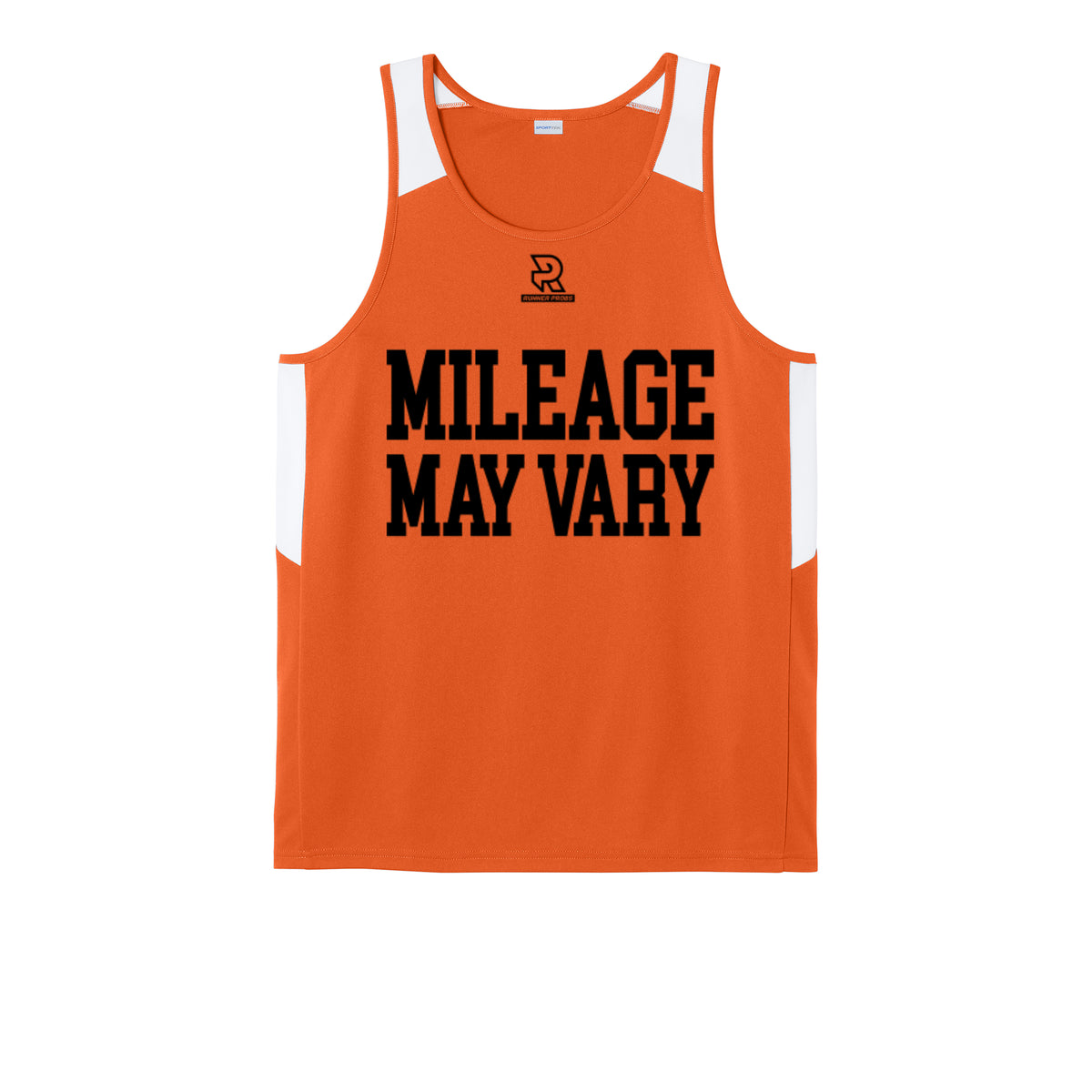 MILEAGE MAY VARY (Black) - Mens Club Track Tank