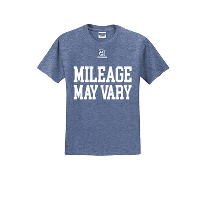 MILEAGE MAY VARY (White) - Short Sleeve Cotton Tee