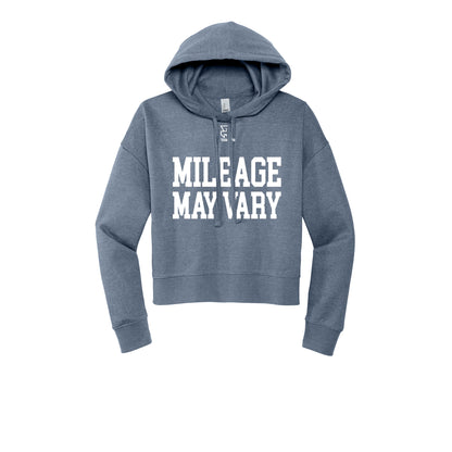 MILEAGE MAY VARY (White) - Womens Fleece Hoodie