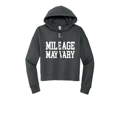 MILEAGE MAY VARY (White) - Womens Fleece Hoodie