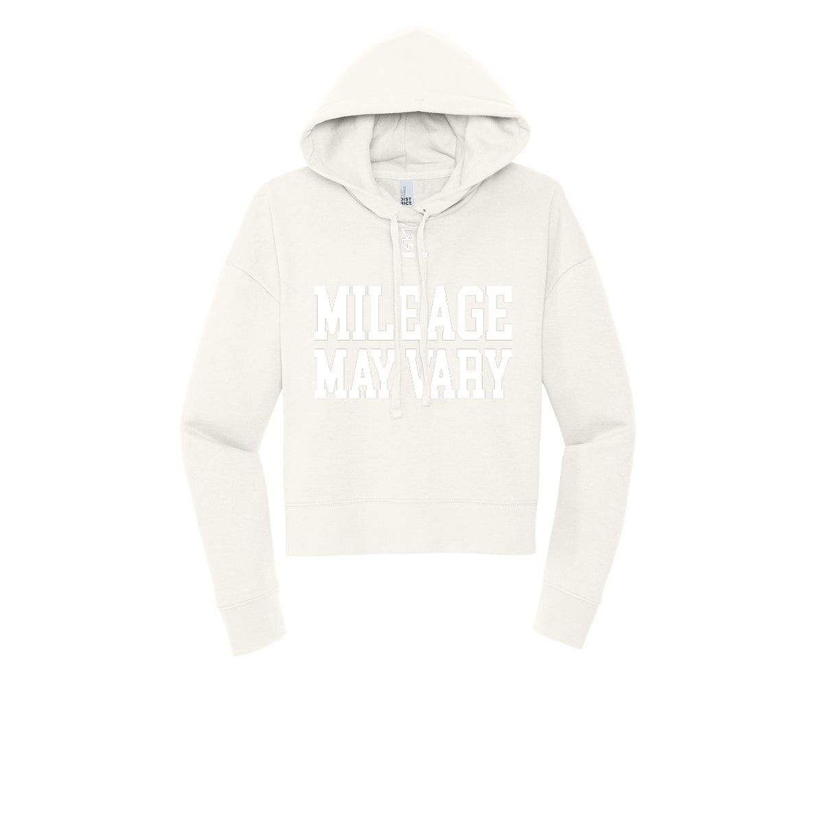 MILEAGE MAY VARY (White) - Womens Fleece Hoodie