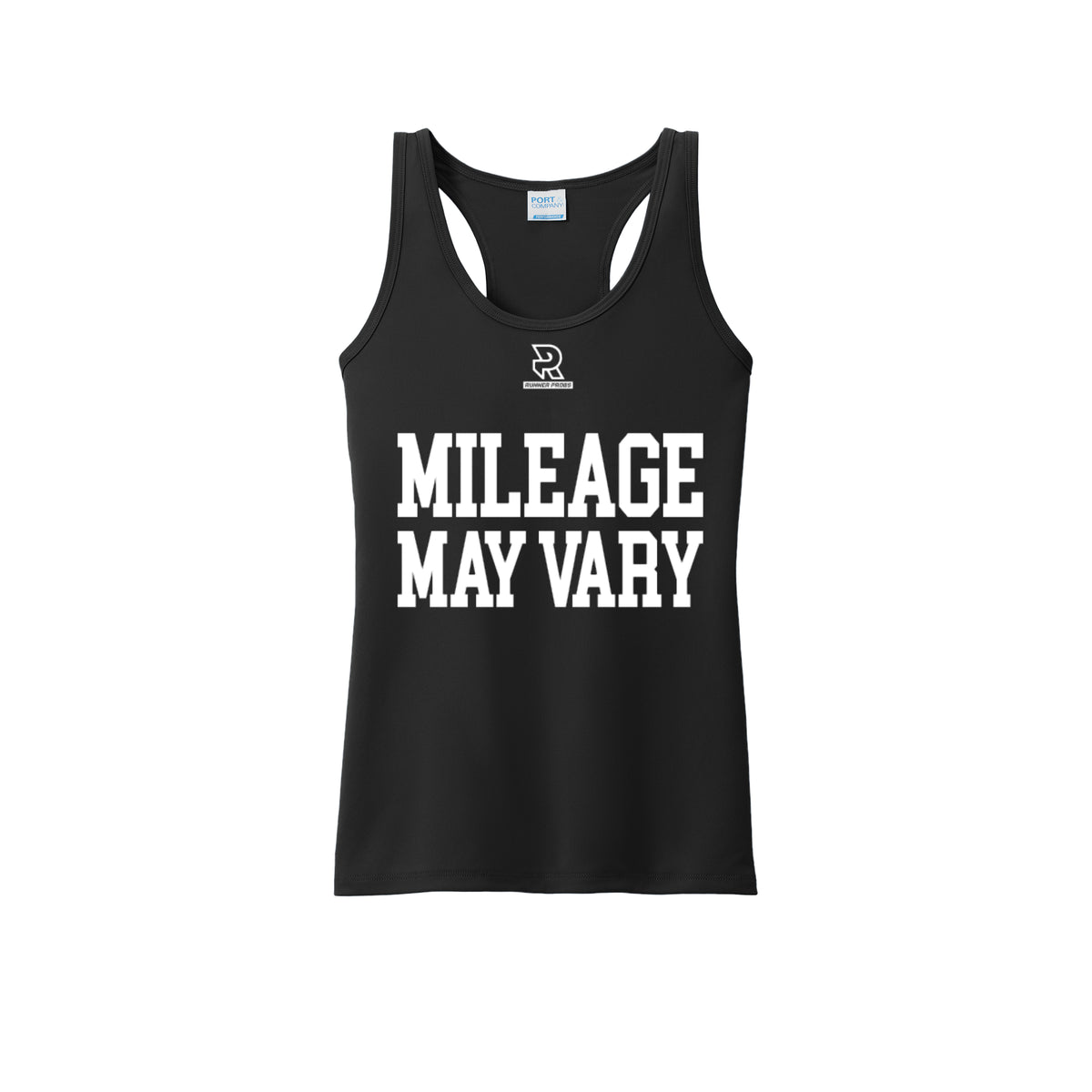 MILEAGE MAY VARY (White) - Womens Performance Tank