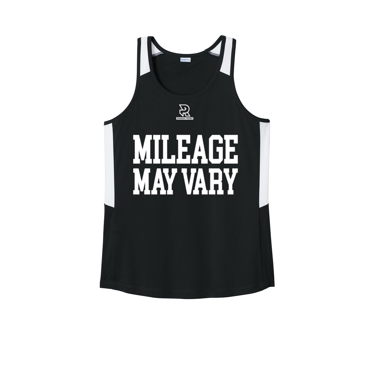 MILEAGE MAY VARY (White) - Womens Club Track Tank