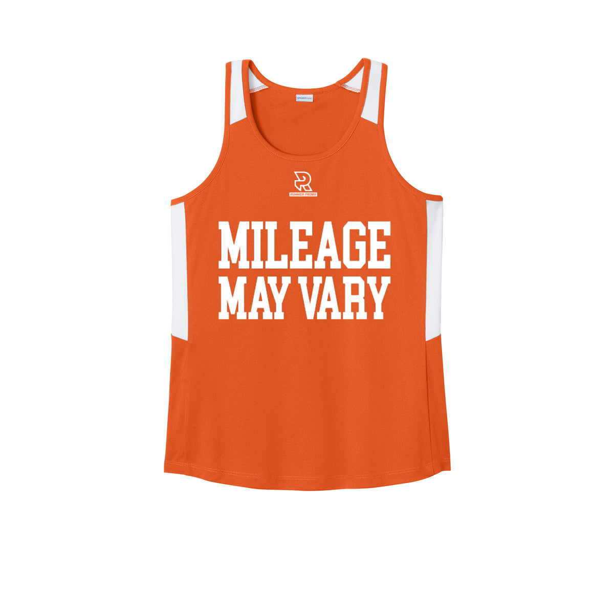 MILEAGE MAY VARY (White) - Womens Club Track Tank