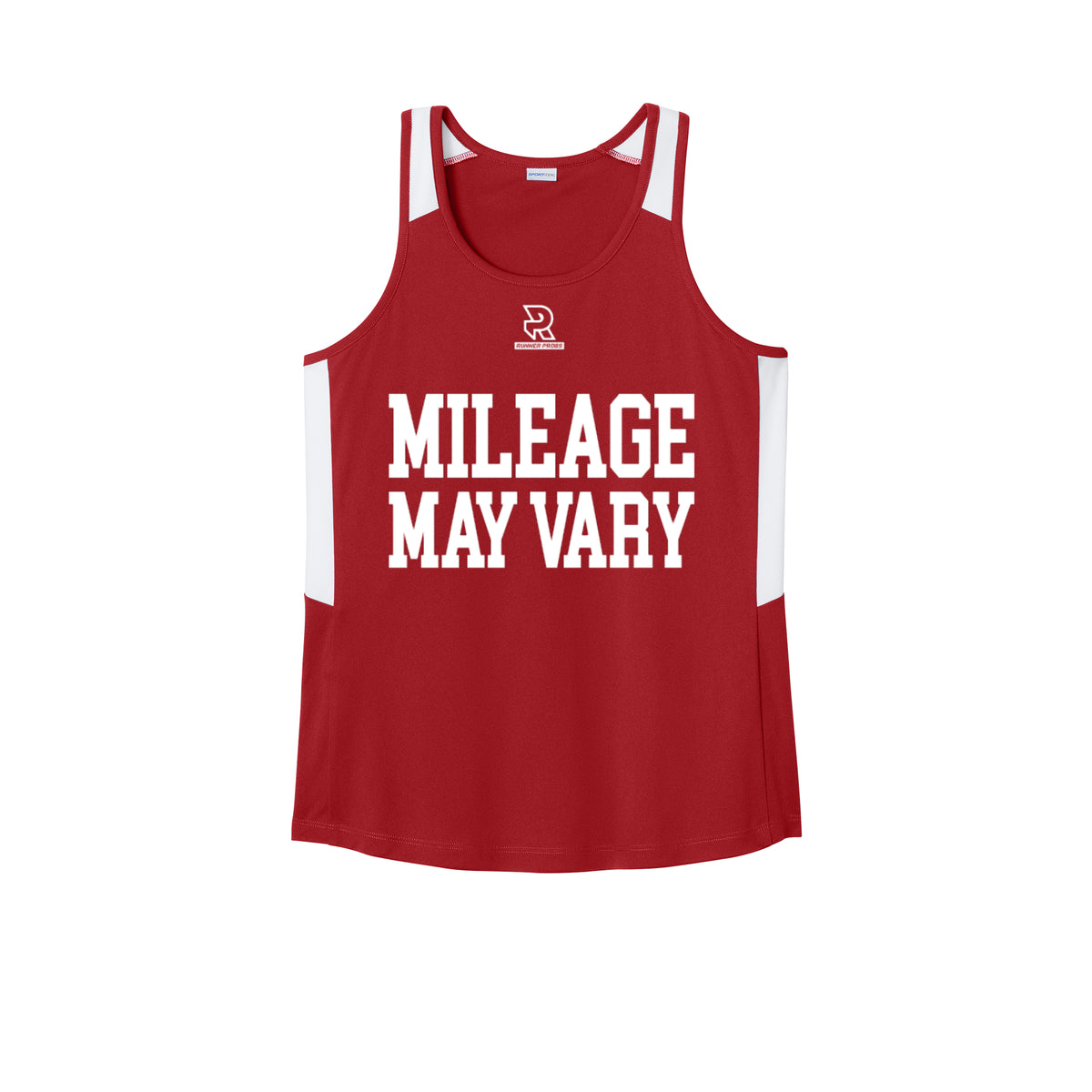 MILEAGE MAY VARY (White) - Womens Club Track Tank