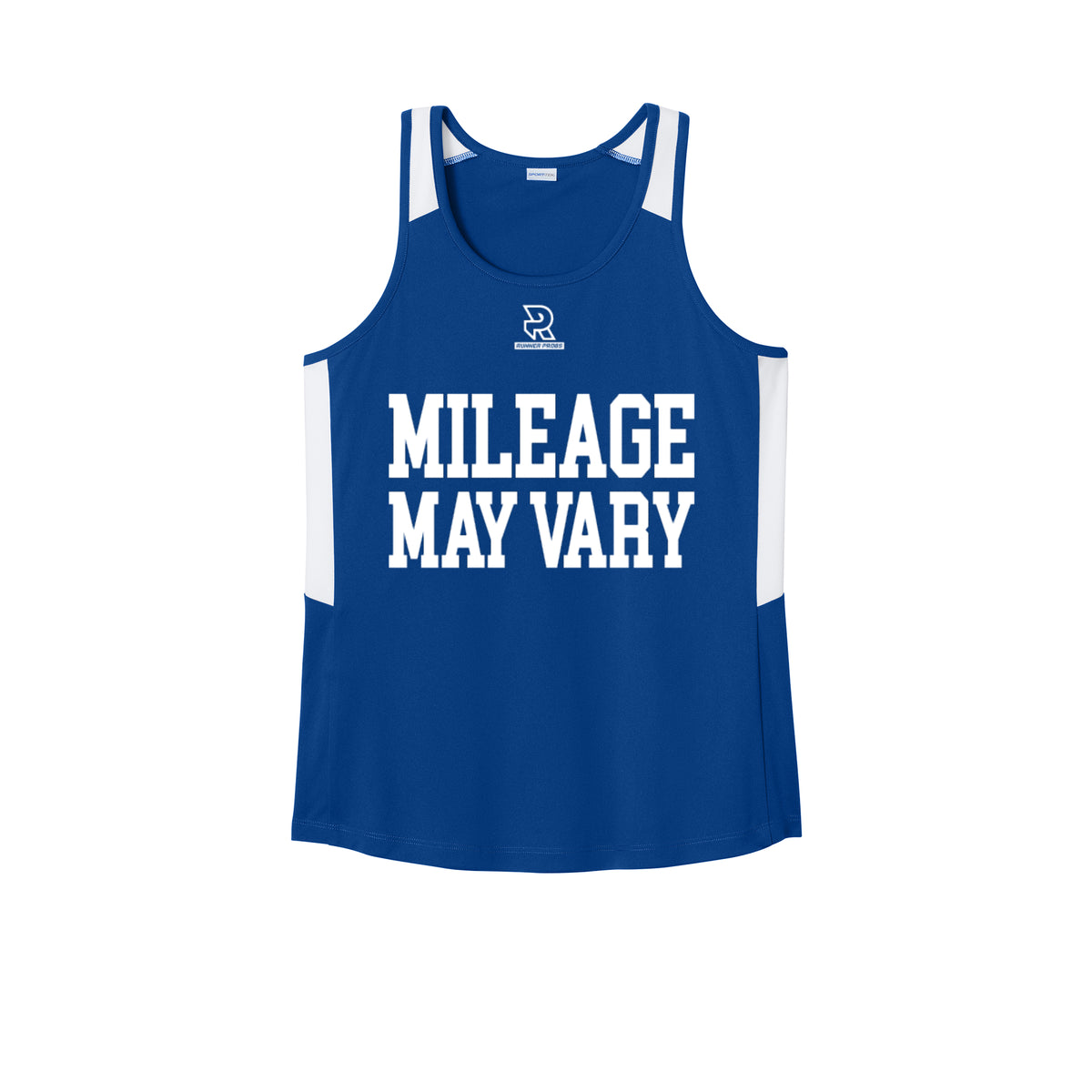 MILEAGE MAY VARY (White) - Womens Club Track Tank