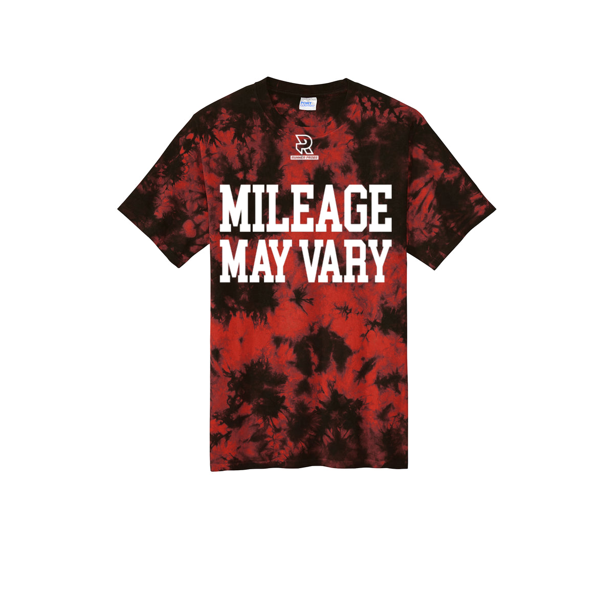 MILEAGE MAY VARY (White) - Short Sleeve Tie Dye Cotton Tee