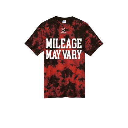 MILEAGE MAY VARY (White) - Short Sleeve Tie Dye Cotton Tee