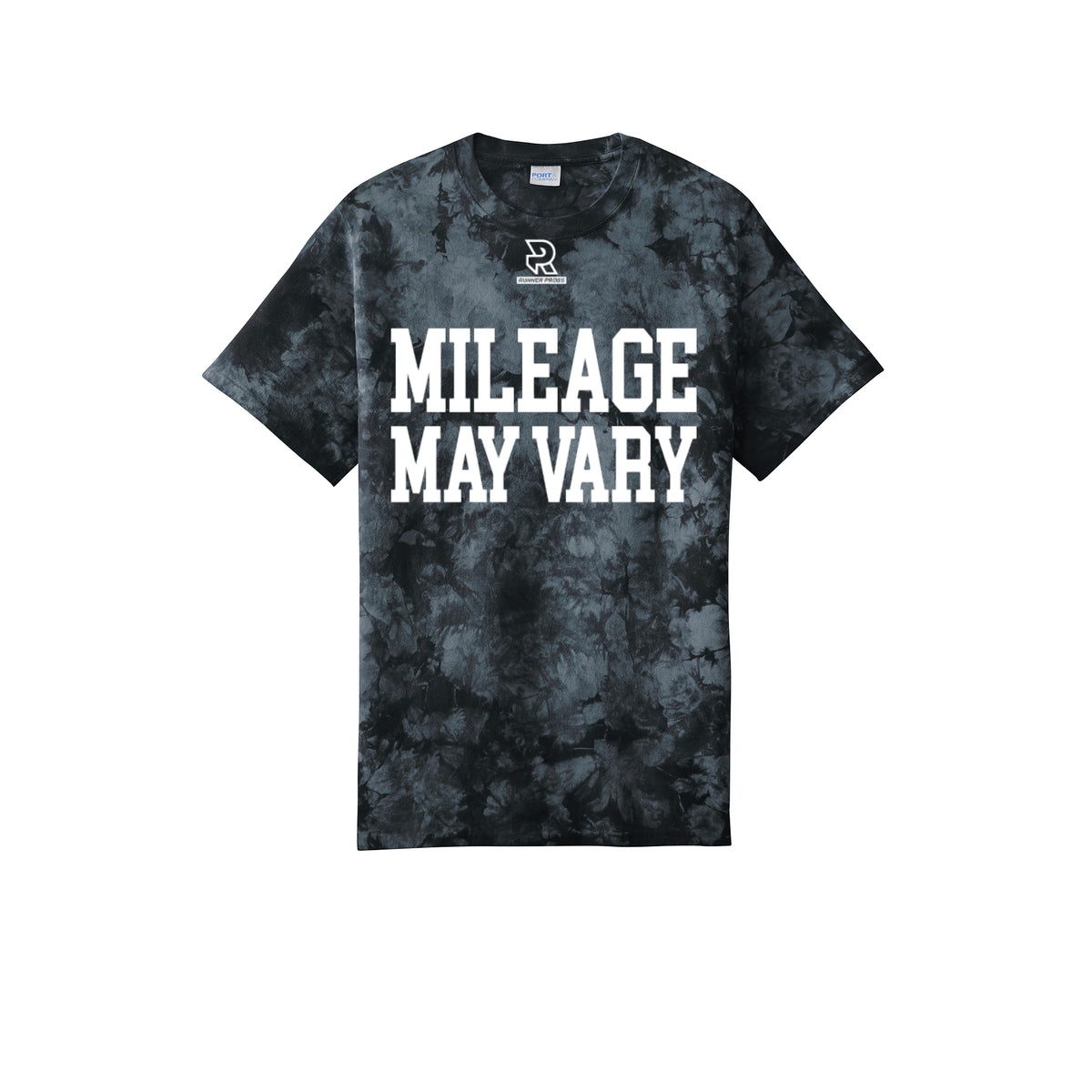 MILEAGE MAY VARY (White) - Short Sleeve Tie Dye Cotton Tee