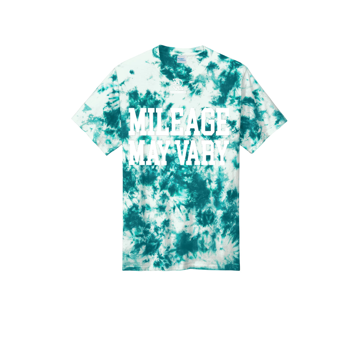 MILEAGE MAY VARY (White) - Short Sleeve Tie Dye Cotton Tee