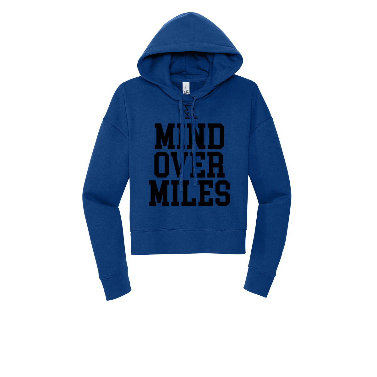 MIND OVER MILES (Black) - Womens Fleece Hoodie