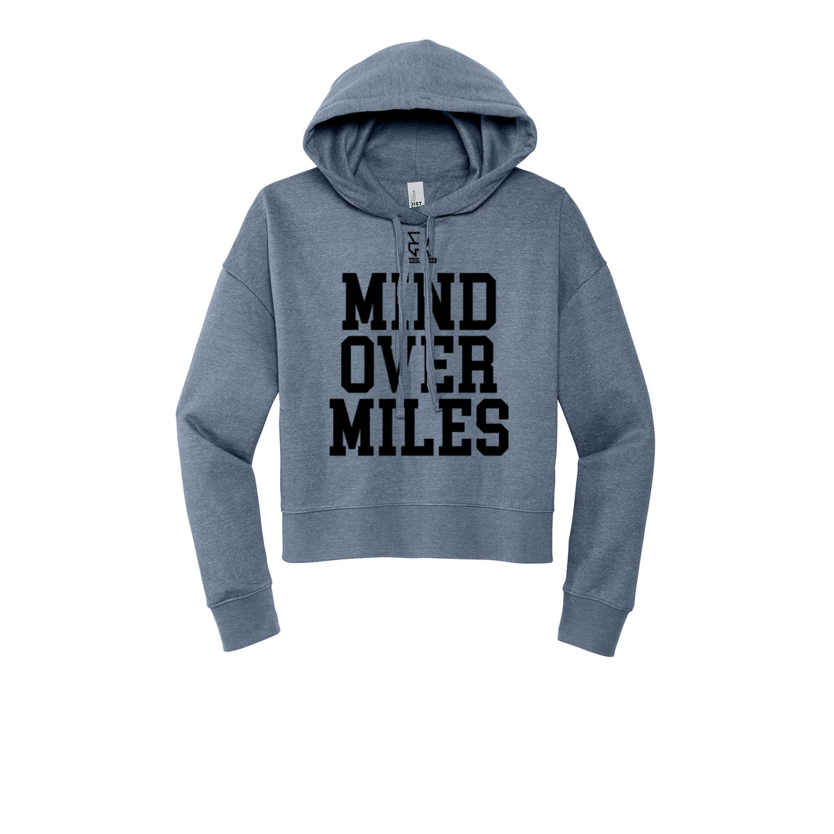 MIND OVER MILES (Black) - Womens Fleece Hoodie