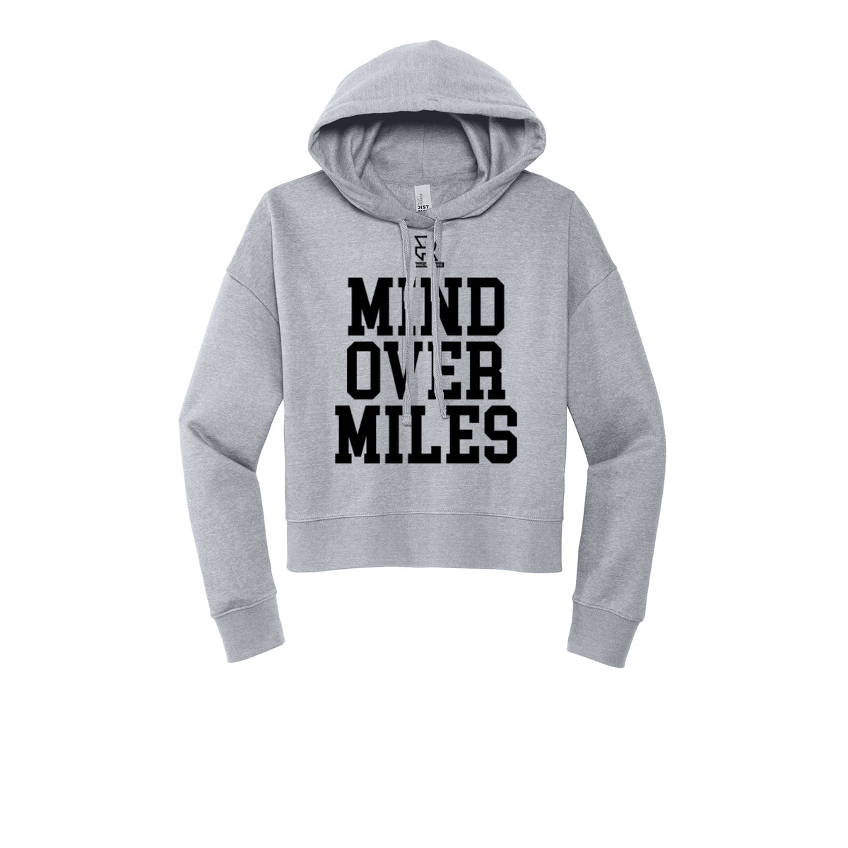 MIND OVER MILES (Black) - Womens Fleece Hoodie