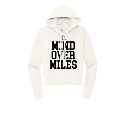 MIND OVER MILES (Black) - Womens Fleece Hoodie