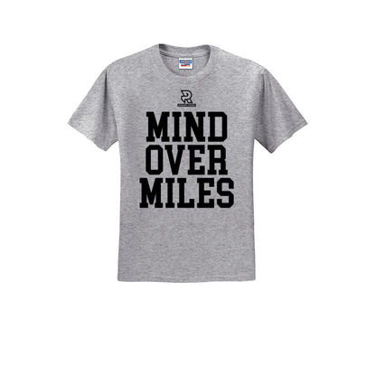 MIND OVER MILES (Black) - Short Sleeve Cotton Tee