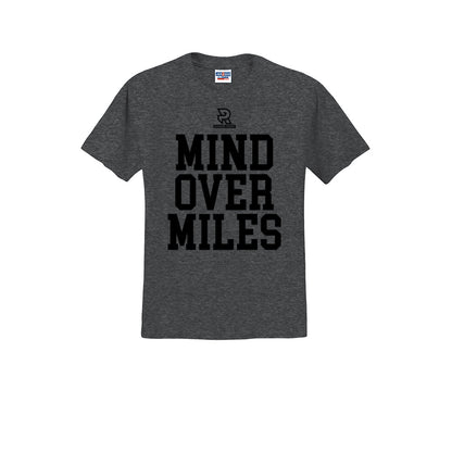 MIND OVER MILES (Black) - Short Sleeve Cotton Tee