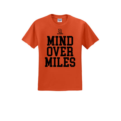 MIND OVER MILES (Black) - Short Sleeve Cotton Tee
