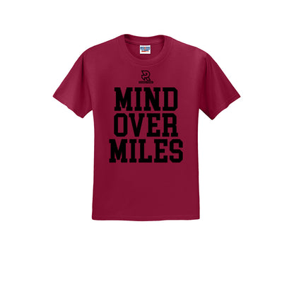 MIND OVER MILES (Black) - Short Sleeve Cotton Tee