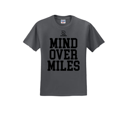 MIND OVER MILES (Black) - Short Sleeve Cotton Tee