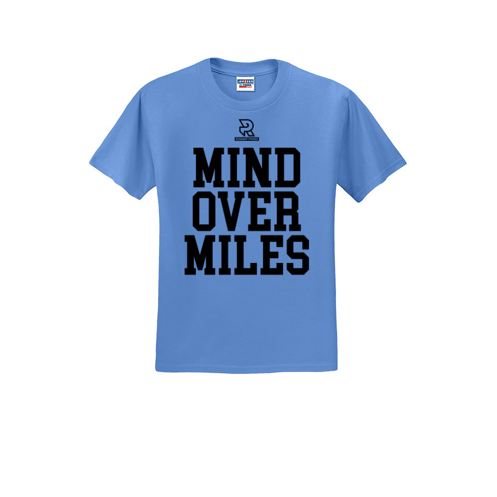 MIND OVER MILES (Black) - Short Sleeve Cotton Tee