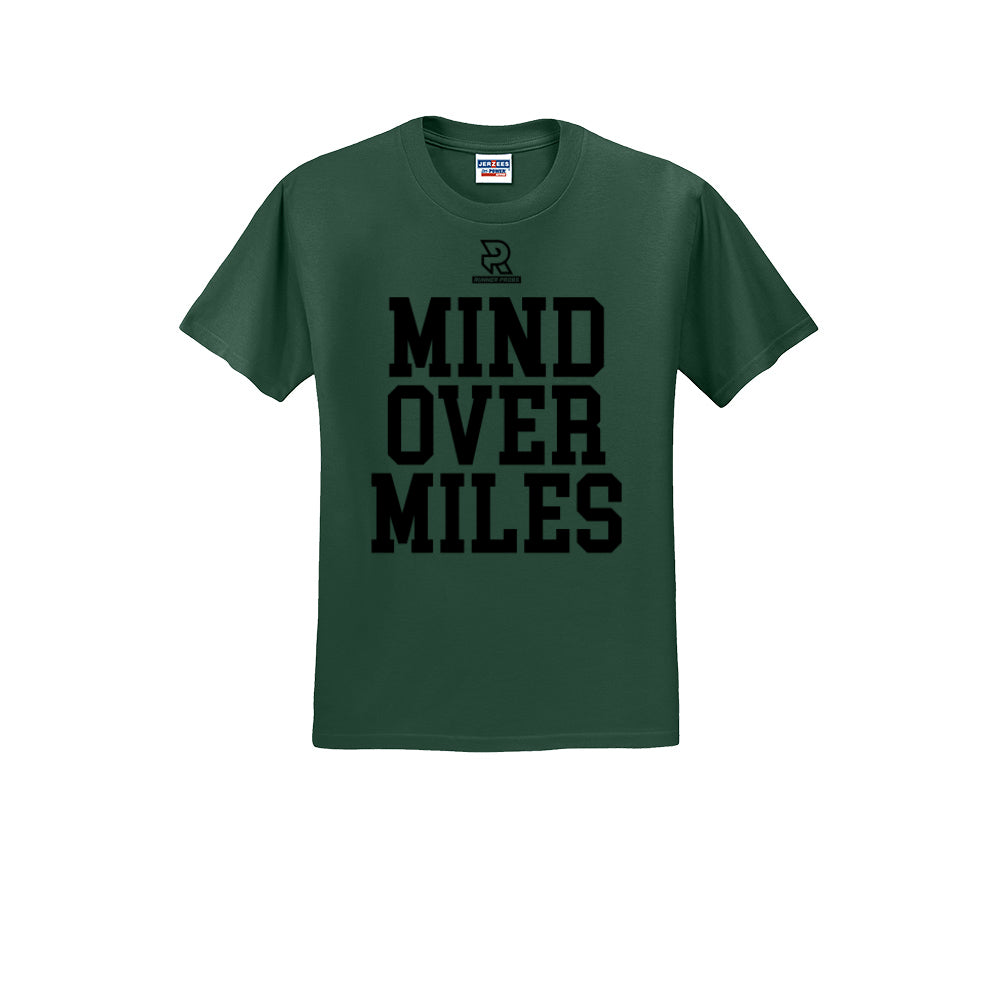 MIND OVER MILES (Black) - Short Sleeve Cotton Tee