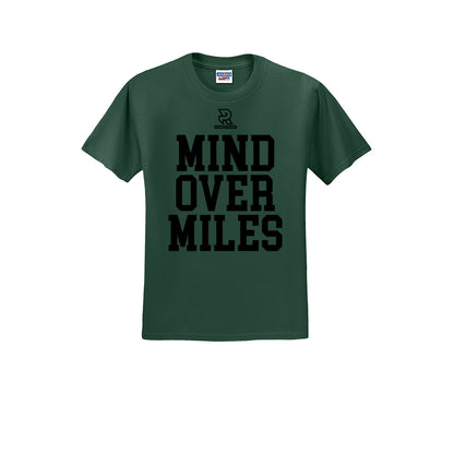 MIND OVER MILES (Black) - Short Sleeve Cotton Tee