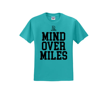 MIND OVER MILES (Black) - Short Sleeve Cotton Tee
