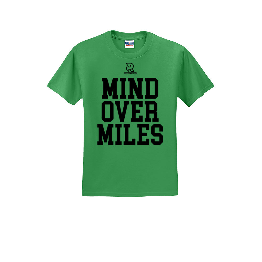MIND OVER MILES (Black) - Short Sleeve Cotton Tee