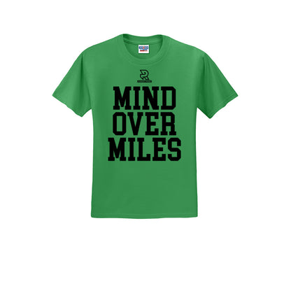 MIND OVER MILES (Black) - Short Sleeve Cotton Tee
