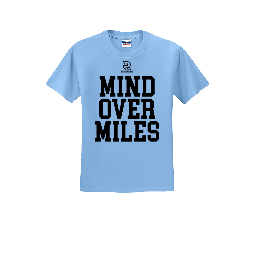 MIND OVER MILES (Black) - Short Sleeve Cotton Tee