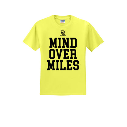 MIND OVER MILES (Black) - Short Sleeve Cotton Tee