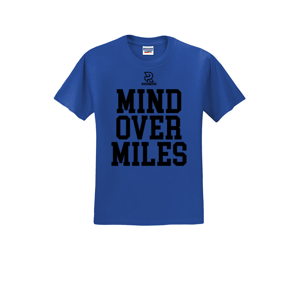 MIND OVER MILES (Black) - Short Sleeve Cotton Tee