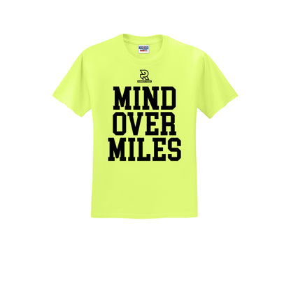 MIND OVER MILES (Black) - Short Sleeve Cotton Tee