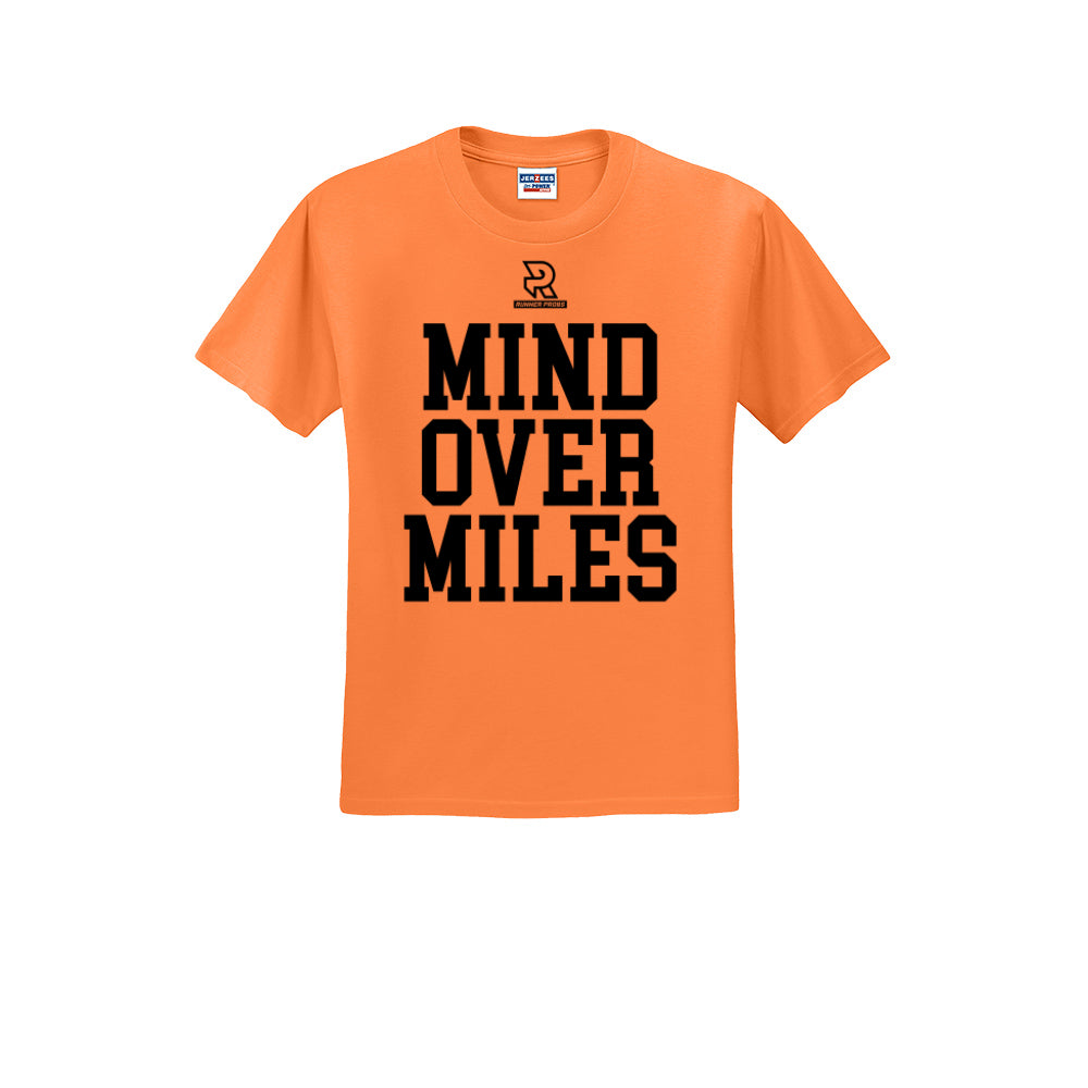 MIND OVER MILES (Black) - Short Sleeve Cotton Tee