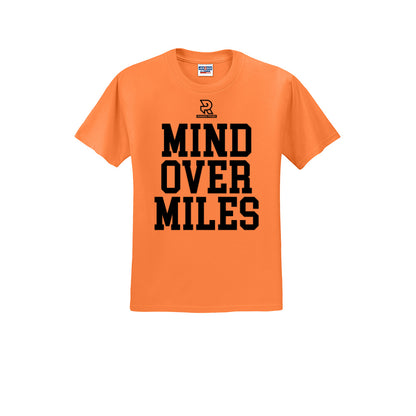 MIND OVER MILES (Black) - Short Sleeve Cotton Tee