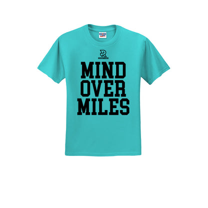 MIND OVER MILES (Black) - Short Sleeve Cotton Tee