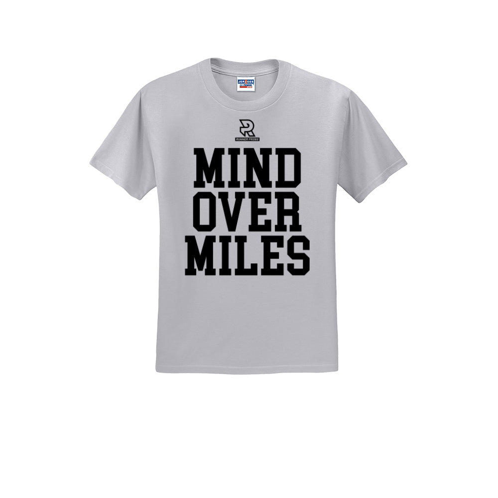 MIND OVER MILES (Black) - Short Sleeve Cotton Tee