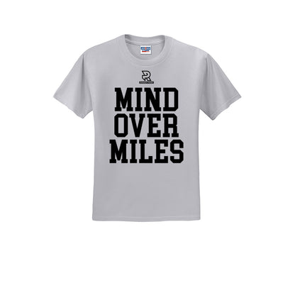 MIND OVER MILES (Black) - Short Sleeve Cotton Tee