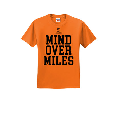 MIND OVER MILES (Black) - Short Sleeve Cotton Tee
