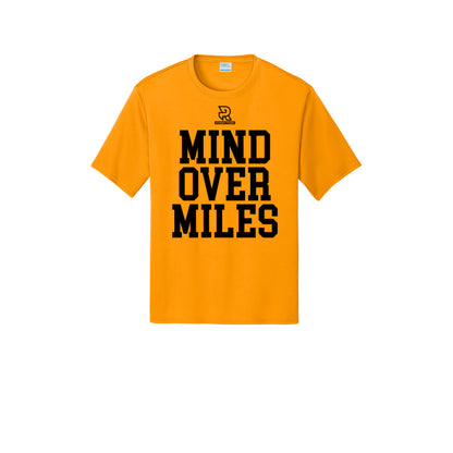 MIND OVER MILES (Black) - Short Sleeve Performance Tee