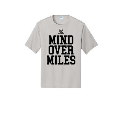 MIND OVER MILES (Black) - Short Sleeve Performance Tee