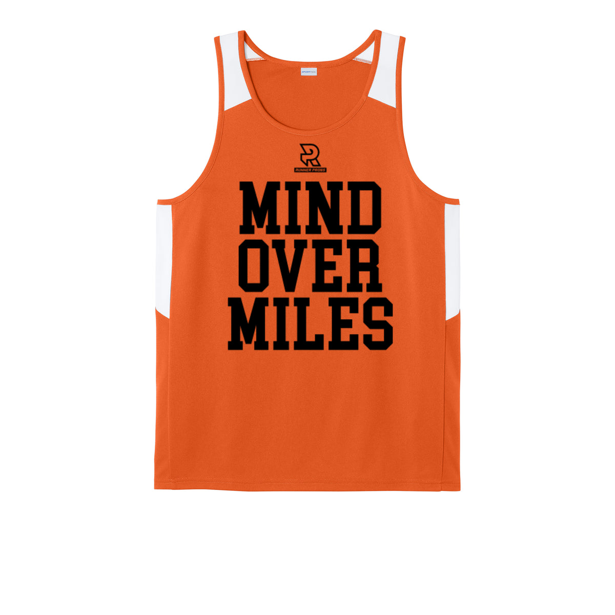MIND OVER MILES (Black) - Mens Club Track Tank