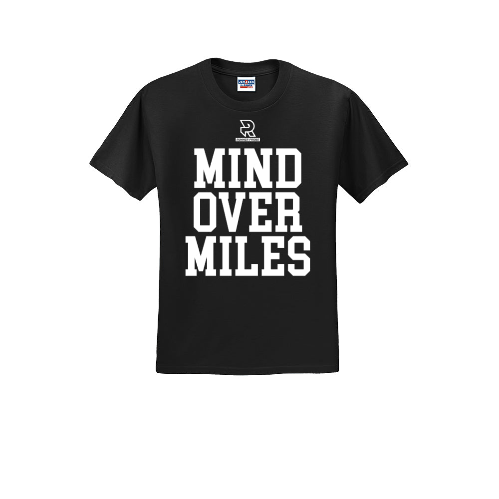 MIND OVER MILES (White) - Short Sleeve Cotton Tee