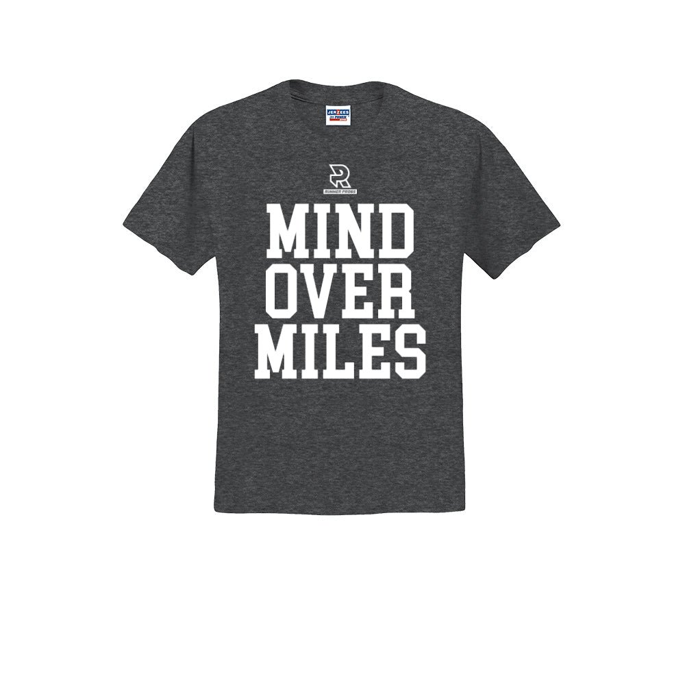 MIND OVER MILES (White) - Short Sleeve Cotton Tee