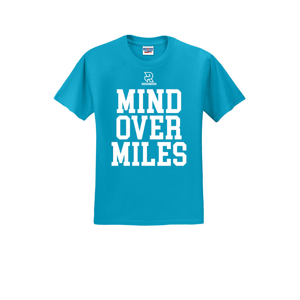 MIND OVER MILES (White) - Short Sleeve Cotton Tee