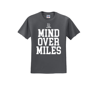 MIND OVER MILES (White) - Short Sleeve Cotton Tee