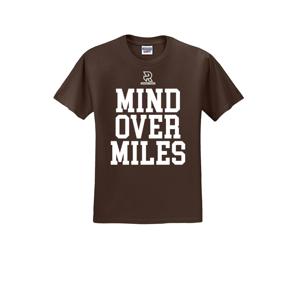 MIND OVER MILES (White) - Short Sleeve Cotton Tee