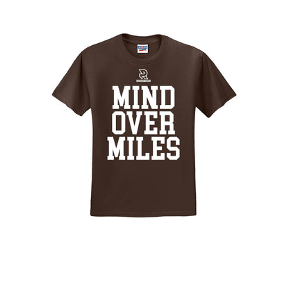 MIND OVER MILES (White) - Short Sleeve Cotton Tee