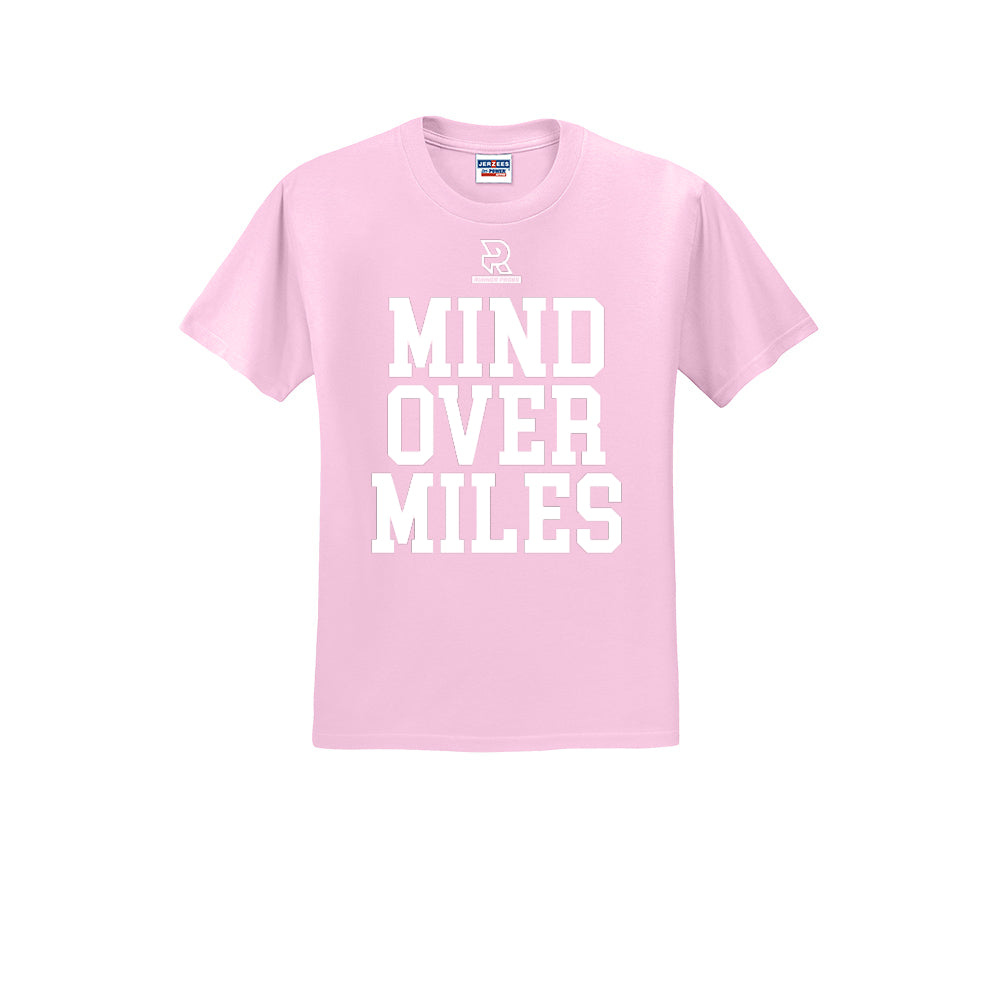 MIND OVER MILES (White) - Short Sleeve Cotton Tee