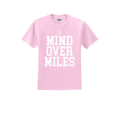 MIND OVER MILES (White) - Short Sleeve Cotton Tee